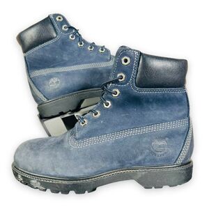 Timberland 6" Waterproof Boots "Waterville" Navy Blue Nubuck 20387 Women's 6.5 M